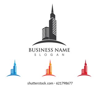 Buildings apartment logos