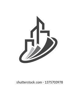 Buildings Apartments Houses Logo Offices Stock Vector (Royalty Free ...