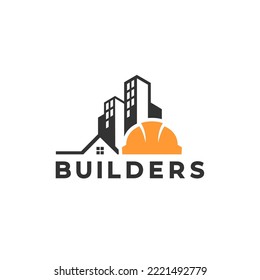 Buildings and architecture logo. Builders logo vector. Real estate vector.