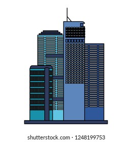buildings architecture on white background