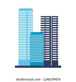 buildings architecture on white background