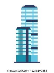 buildings architecture on white background