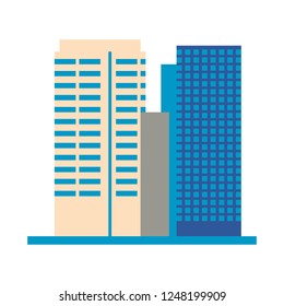 buildings architecture on white background