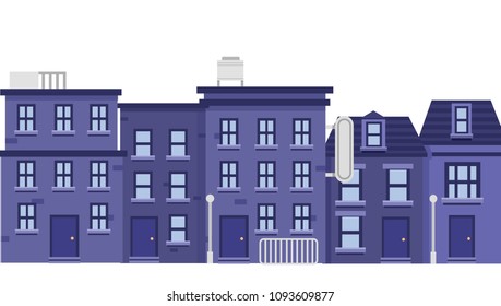 Buildings backgrounds vector illustration