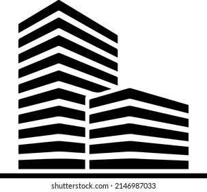 plantilla de logotipo en blanco y negro para empresas inmobiliarias y de arquitectura