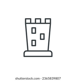 Buildings castle icon, vector illustration