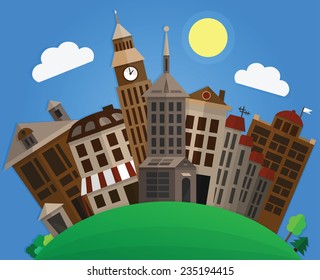 Buildings of the city