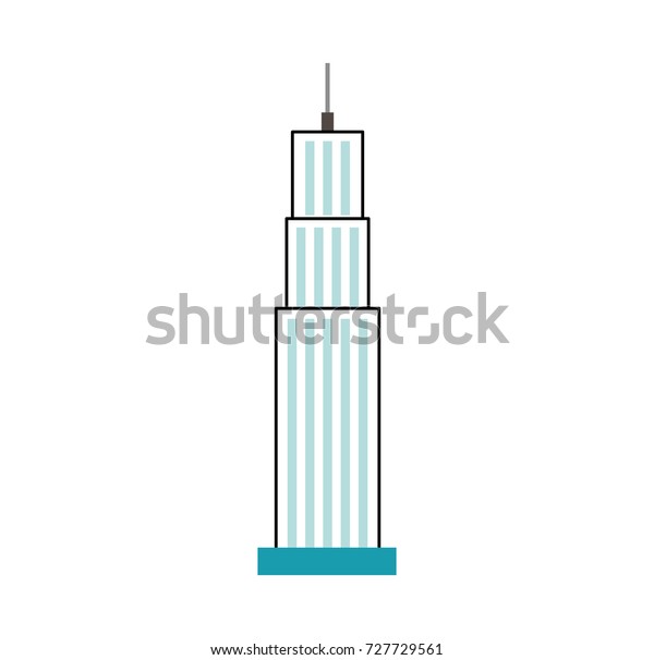 Buildings City Landscape Business Center View Stock Vector Royalty Free