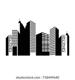 buildings cityscape isolated icon