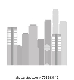 buildings cityscape isolated icon