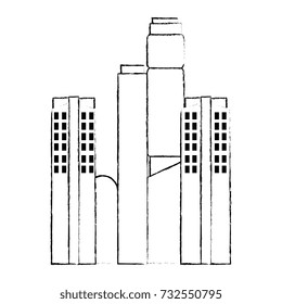 buildings cityscape isolated icon