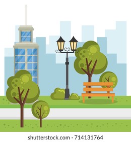 buildings with cityscape scene