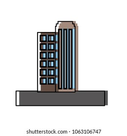 buildings cityscape scene icon