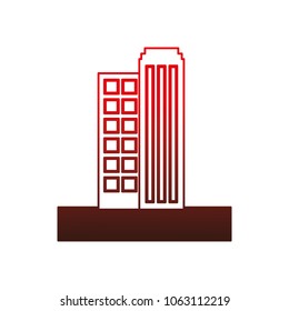 buildings cityscape scene icon