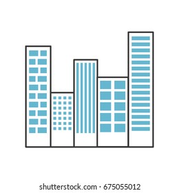 buildings cityscape scene icon