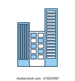 buildings cityscape scene icon