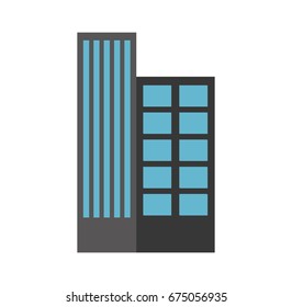 buildings cityscape scene icon