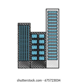 buildings cityscape scene icon
