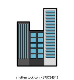 buildings cityscape scene icon