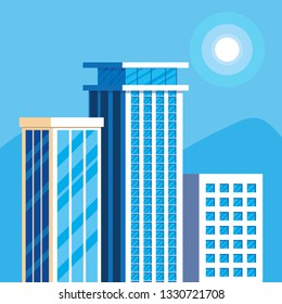 buildings construction cityscape scene