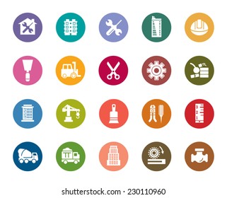 Buildings and Construction Color Icons