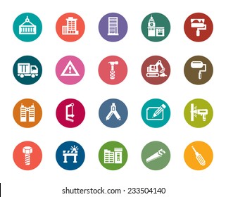 Buildings and Construction Color Icons