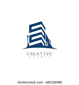 buildings construction logo
