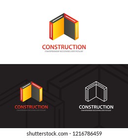 Buildings construction logo template
