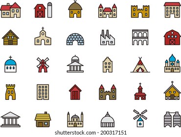 Buildings & Constructions icons