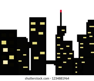 buildings Dark pixel