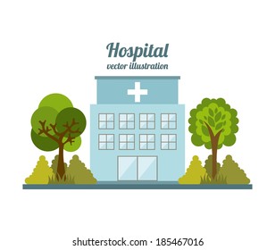 Buildings design over white background, vector illustration