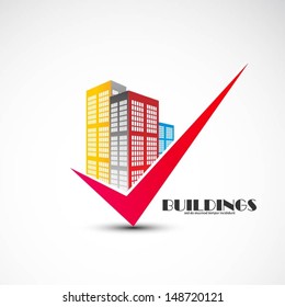 Buildings design vector