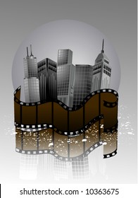 Buildings and Film - Vector