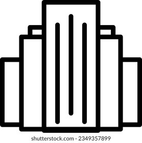 Buildings Finace Financial Outline Icon