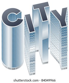 Buildings in form of alphabet