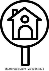 Buildings Glass Home Outline Icon