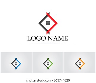 Buildings home logo and symbols