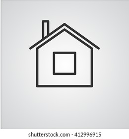  Buildings and  House  Line Icon Vector