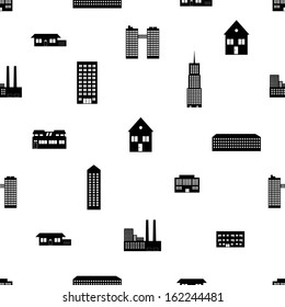 buildings and houses pattern eps10