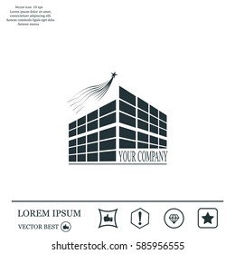 Buildings icon for company