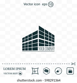 Buildings icon for company