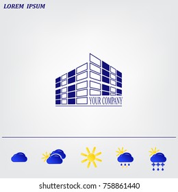 Buildings icon for company