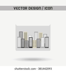 buildings icon design 