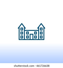 Buildings Icon Flat.