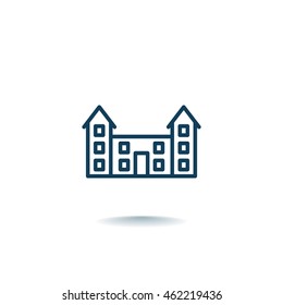 Buildings Icon Flat.