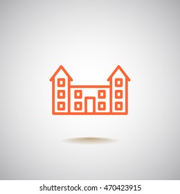 Buildings Icon Flat.
