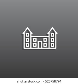 Buildings Icon Flat.