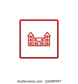 Buildings Icon Flat.