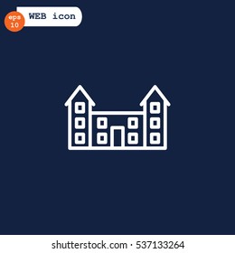 Buildings Icon Flat.