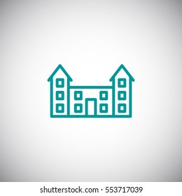 Buildings Icon Flat.